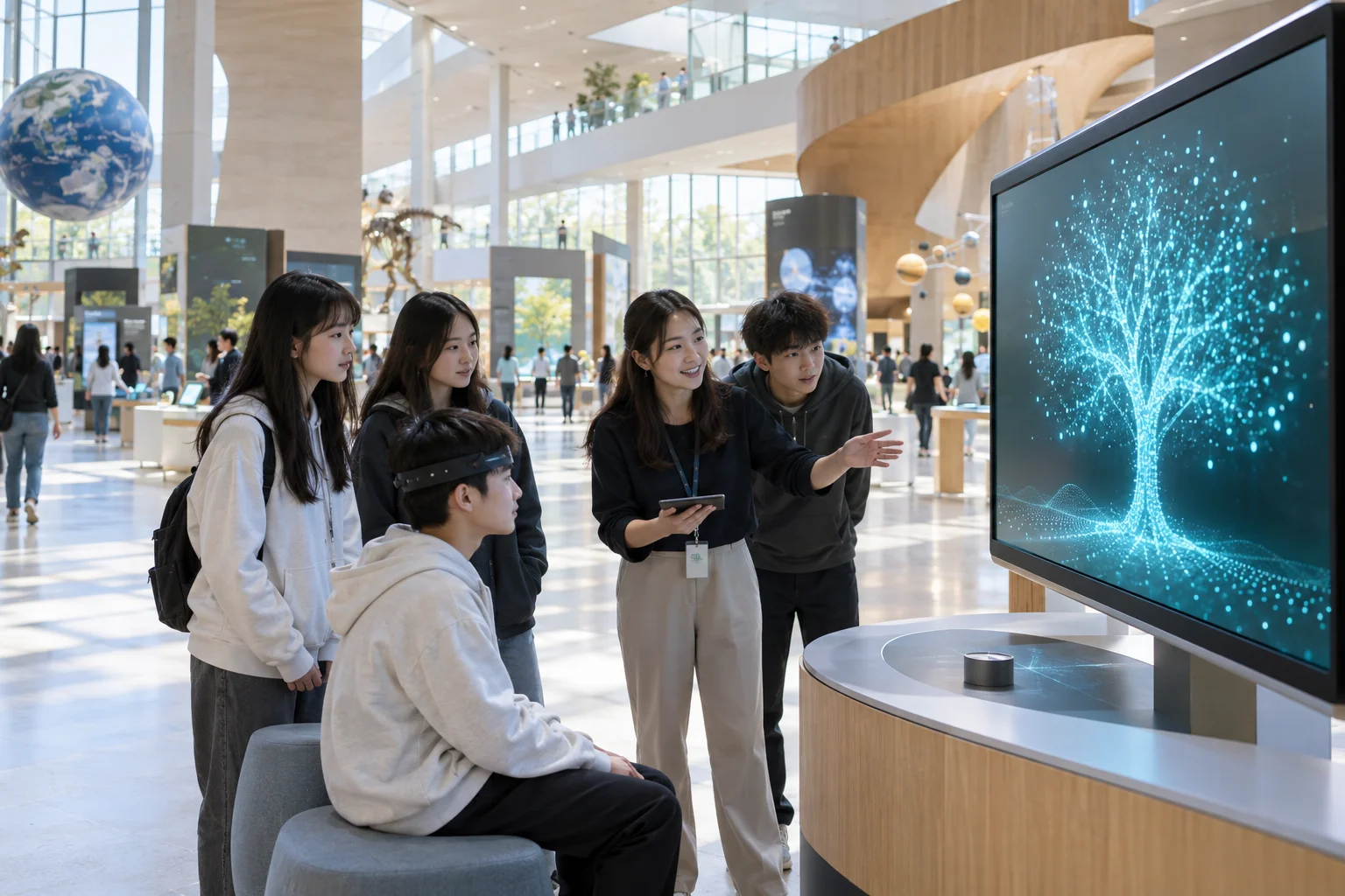 开放式科学馆中的科普研学场景示意